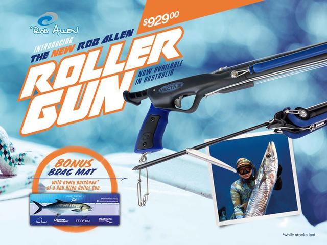 Rob Allen Tuna Roller Railgun Diving Spearfishing Spearguns Spear