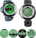 Mares Matrix.

* Complete watch functions:
*  wake-up alarm, second time 
* zone, date, analog or digital display
* Full dot matrix display
* Full tilt digital compass with
* Bearing memory and stopwatch
* Bottom timer mode 
* Rechargeable battery